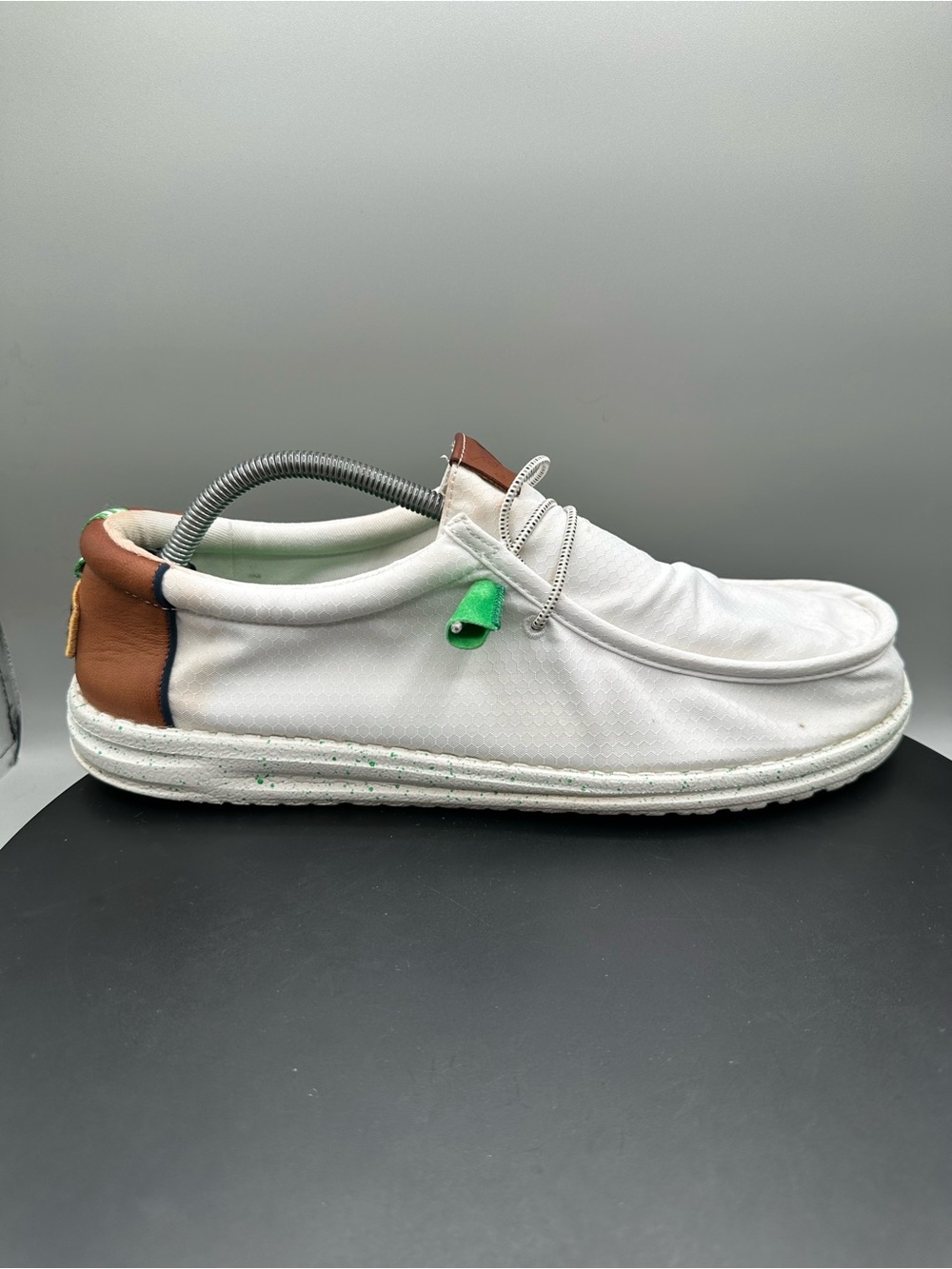 Hey Dude Wally Caddy Shack Tee Time Casual Slip On Shoes Men 12 White